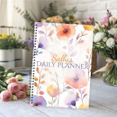 Beautiful Soft Watercolor Blooms Planer
