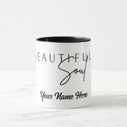 Beautiful Soul Custom Personalize Tumbler Tasse (Zentrum)