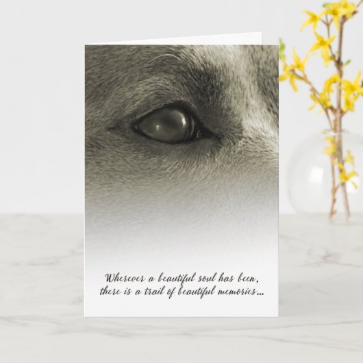 Beautiful Soul Dog Beileid - Siehe Beschreibung Karte (Gelbe Blume)