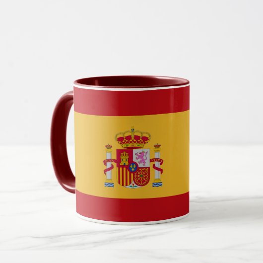 Beautiful Spain Flag Mug Tasse (Vorderseite Links)