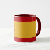Beautiful Spain Flag Mug Tasse (VorderseiteRechts)