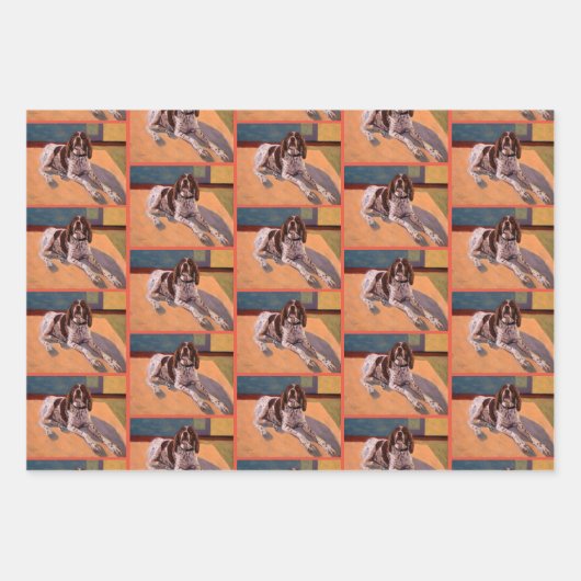 Beautiful Spanel Dog Geschenkpapier Set (Vorderseite 3)