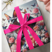 Beautiful Sphynx Cat & Blume Geburtstag Geschenkpapier
