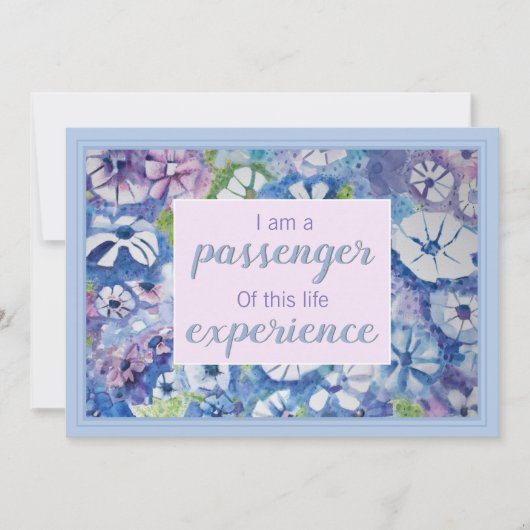 Beautiful Spiritual Practice Affirmation Card Einladung (Vorderseite)