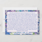 Beautiful Spiritual Practice Affirmation Card Einladung (Rückseite)