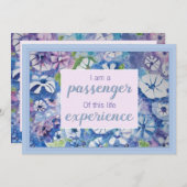 Beautiful Spiritual Practice Affirmation Card Einladung (Vorne/Hinten)