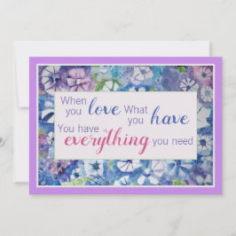 Beautiful Spiritual Practice Affirmation Card Einladung