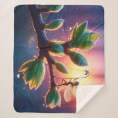 Beautiful spring nature with miniature pixie art sherpadecke (Vorderseite)