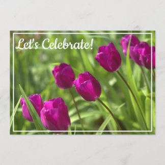 Beautiful Spring Tulips Geburtstagsparty Einladung