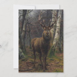 Beautiful Stag Deer - König des Waldes Feiertagskarte