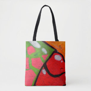Beautiful street art of graffiti. Abstract color c Tasche