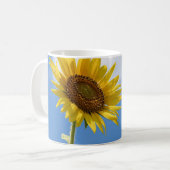 Beautiful Sun Flowers With Cloudy Blue Kaffeetasse (Vorderseite Links)