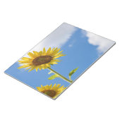 Beautiful Sun Flowers With Cloudy Blue Notizblock (angewinkelt)