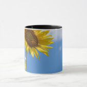 Beautiful Sun Flowers With Cloudy Blue Tasse (Zentrum)