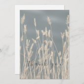 Beautiful Sunbleached Grass Blue Sky Vielen Dank Dankeskarte (Vorne/Hinten)