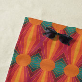 Beautiful Sunny Sun Rays Southwestern Folk Art Strandtuch (Beispiel)