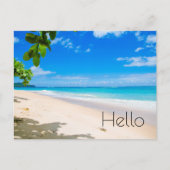 Beautiful Sunny Tropical Beach Foto Postkarte (Vorderseite)