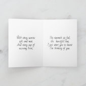 Beautiful Sunrise and Coffee | Thinking of You Karte (Innenseite)