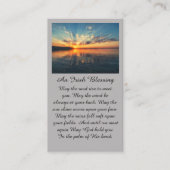 Beautiful Sunset Beileid Praetkarte Visitenkarte (Vorderseite)