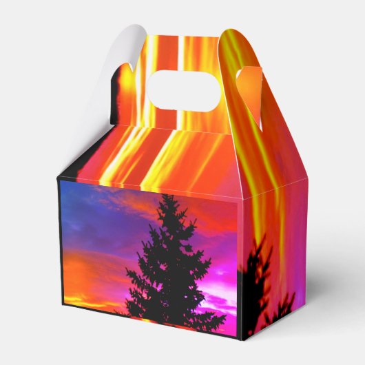 Beautiful Sunset Favor Boxes Geschenkschachtel (Rückseite)