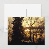 Beautiful Sunset in Quebec, Kanada Personalisiert Postkarte (Vorne/Hinten)