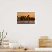 Beautiful sunset in San Francisco Poster (Küche)