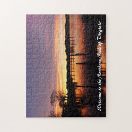 Beautiful Sunset on Corrotoman River Puzzle