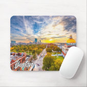 Beautiful Sunset Over Boston, Massachusetts, USA Mousepad (Mit Mouse)