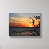 Beautiful sunset over the river leinwanddruck (Vorderseite)