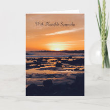 Beautiful Sunset Sympathy Card