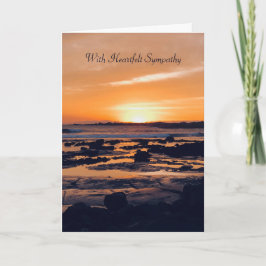 Beautiful Sunset Sympathy Card Karte