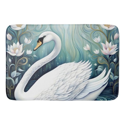 Beautiful Swan Badematte (Vorderseite)