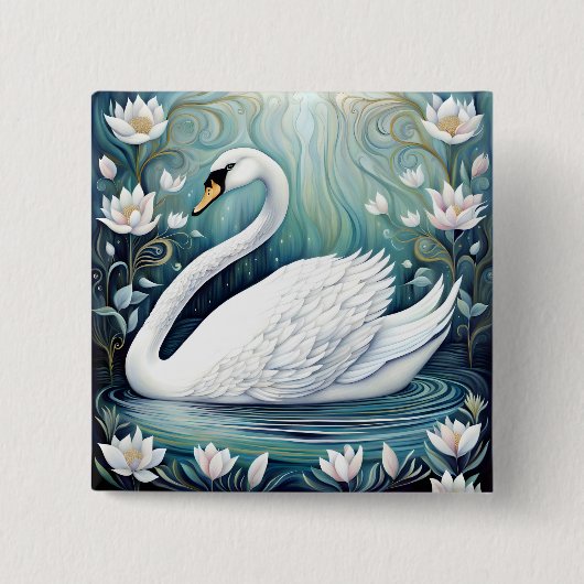 Beautiful Swan Button (Vorderseite)