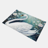 Beautiful Swan Fußmatte (Schrägansicht)