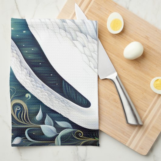 Beautiful Swan Geschirrtuch (Viertel Falte)