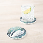 Beautiful Swan Getränkeuntersetzer (Seite)