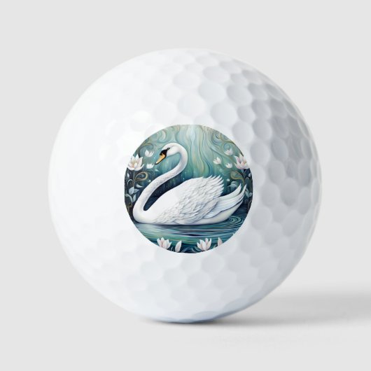 Beautiful Swan Golfball (Vorderseite)