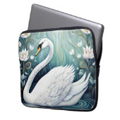 Beautiful Swan Laptopschutzhülle (Vorderseite Links)