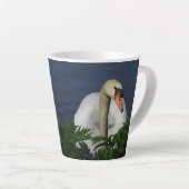 Beautiful Swan Latte Tasse (Rechte Ecke)