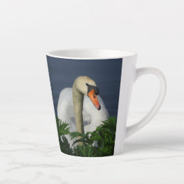 Beautiful Swan Latte Tasse