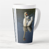 Beautiful Swan Latte Tasse (Rechte Ecke)