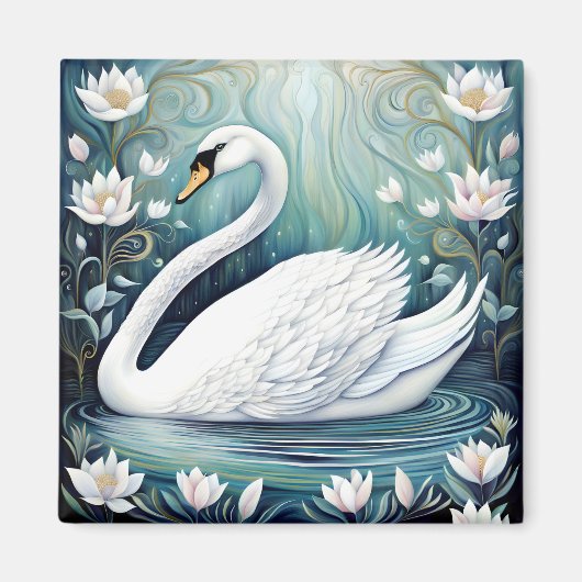Beautiful Swan Magnet (Vorne)