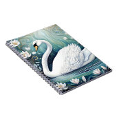 Beautiful Swan Notizblock (Rechte Seite)