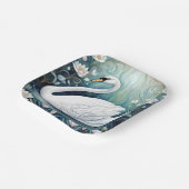 Beautiful Swan Pappteller (Gewinkelt)