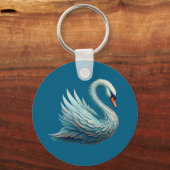 Beautiful Swan Schlüsselanhänger (Rückseite)