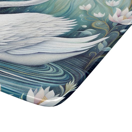 Beautiful Swan Schneidebrett (Ecke)