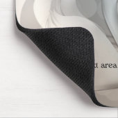 Beautiful Swan Silver Elegant Custom Mousepad (Ecke)