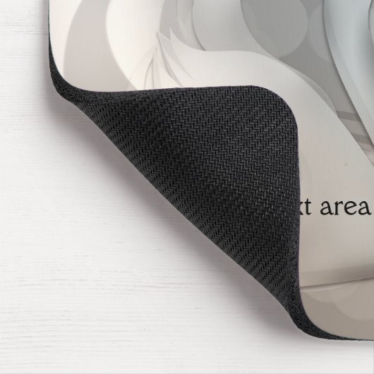 Beautiful Swan Silver Elegant Custom Mousepad (Ecke)