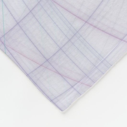 Beautiful Swing Modern Abstract Fractal Art Pink Fleecedecke (Ecke)