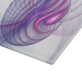 Beautiful Swing Modern Abstract Fractal Art Pink Schneidebrett (Ecke)